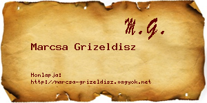 Marcsa Grizeldisz névjegykártya